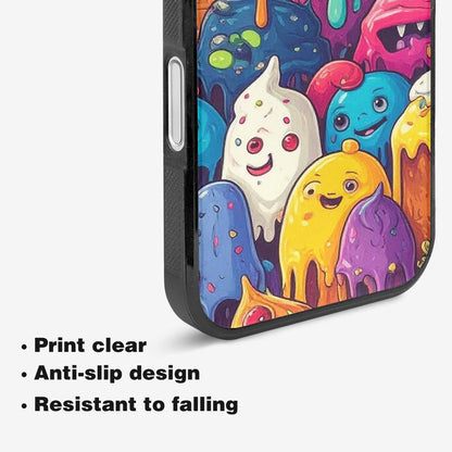 iPhone 16 Case — Melting Ice Cream Monster Charac, Custom Made Phone Cover