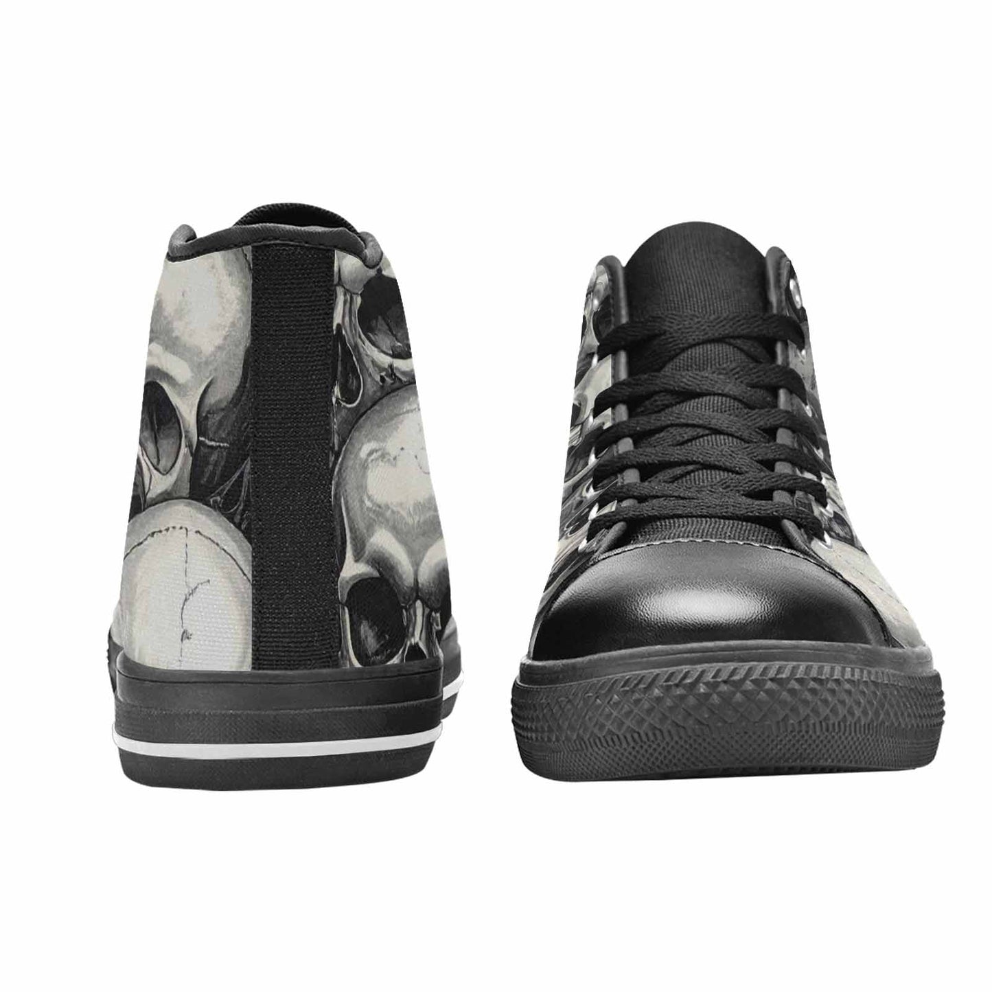 MEN'S Skulls - Classic High Top Canvas Grunge Custom Shoes
