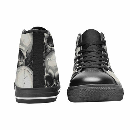 MEN'S Skulls - Classic High Top Canvas Grunge Custom Shoes