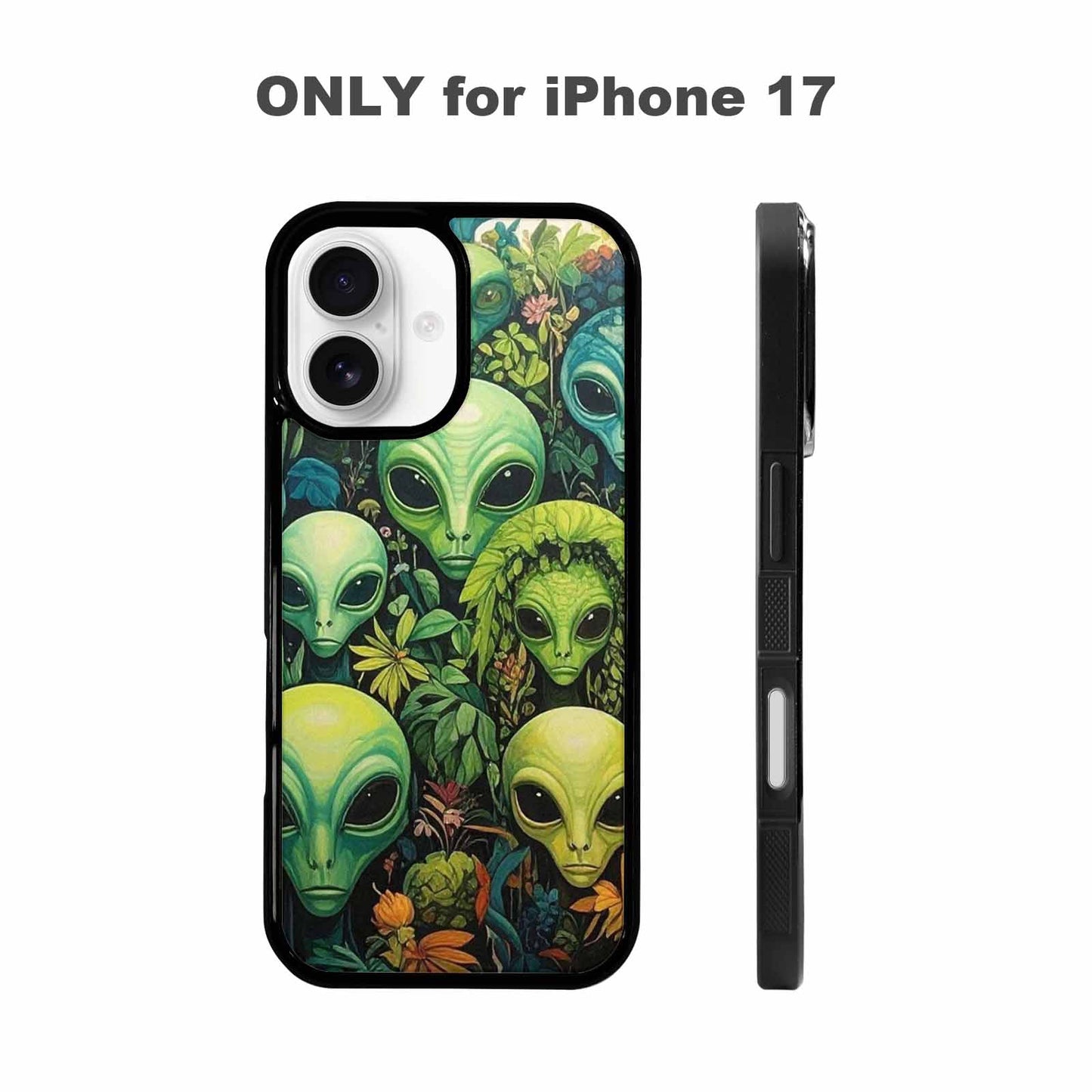 iPhone 17 Case — Aliens Pattern Hundreds Of Alien Scifi, Customized Protective Case