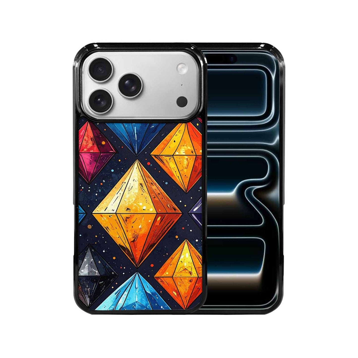 iPhone 17 Pro Max Case — Vintage Summer Diamond Retro Vintage, Custom Printed Phone Case