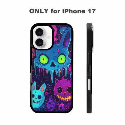 iPhone 17 Case — Mixed Toxic Glow Creature Cartoon Cute, Custom Art Phone Cover