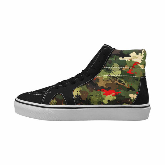 MEN'S Military Camouflage Blotch High Top Canvas Dreamcore Custom Sneakers
