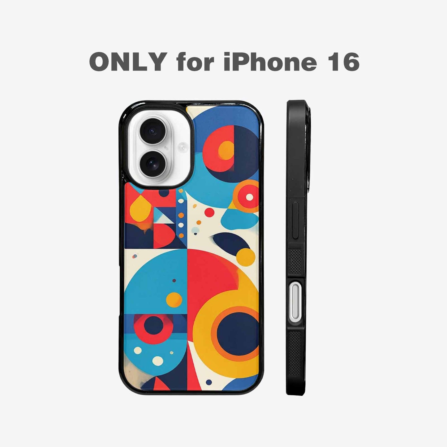 iPhone 16 Case — 1960s Mod Cartoon Art Pattern, Custom Phone Case