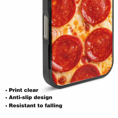 iPhone 15 Pro Max Case — Pepperoni Pizza Print Custom, Customized Protective Case