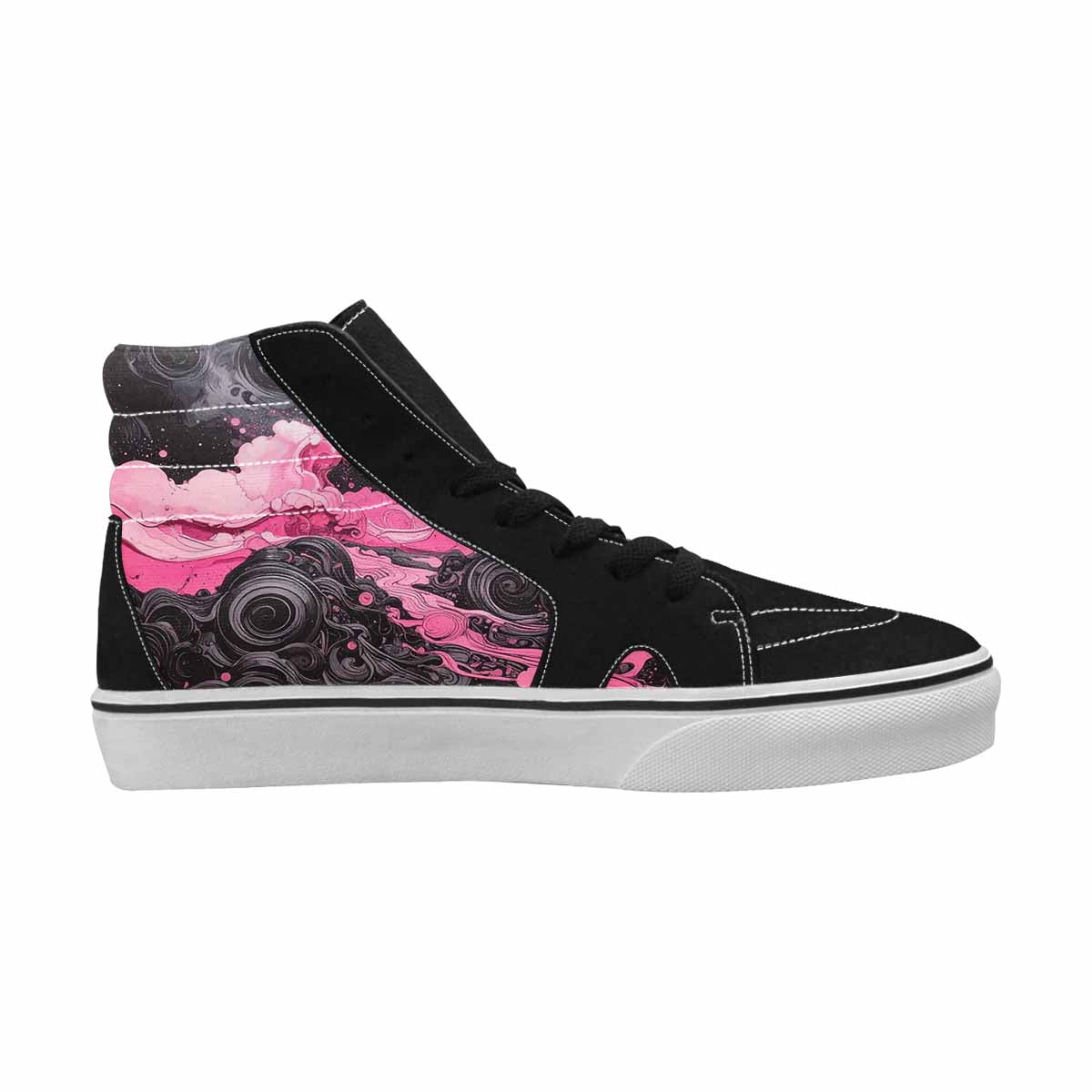 MEN'S Van Gogh Swirl High Top Canvas Cottagecore Sneakers
