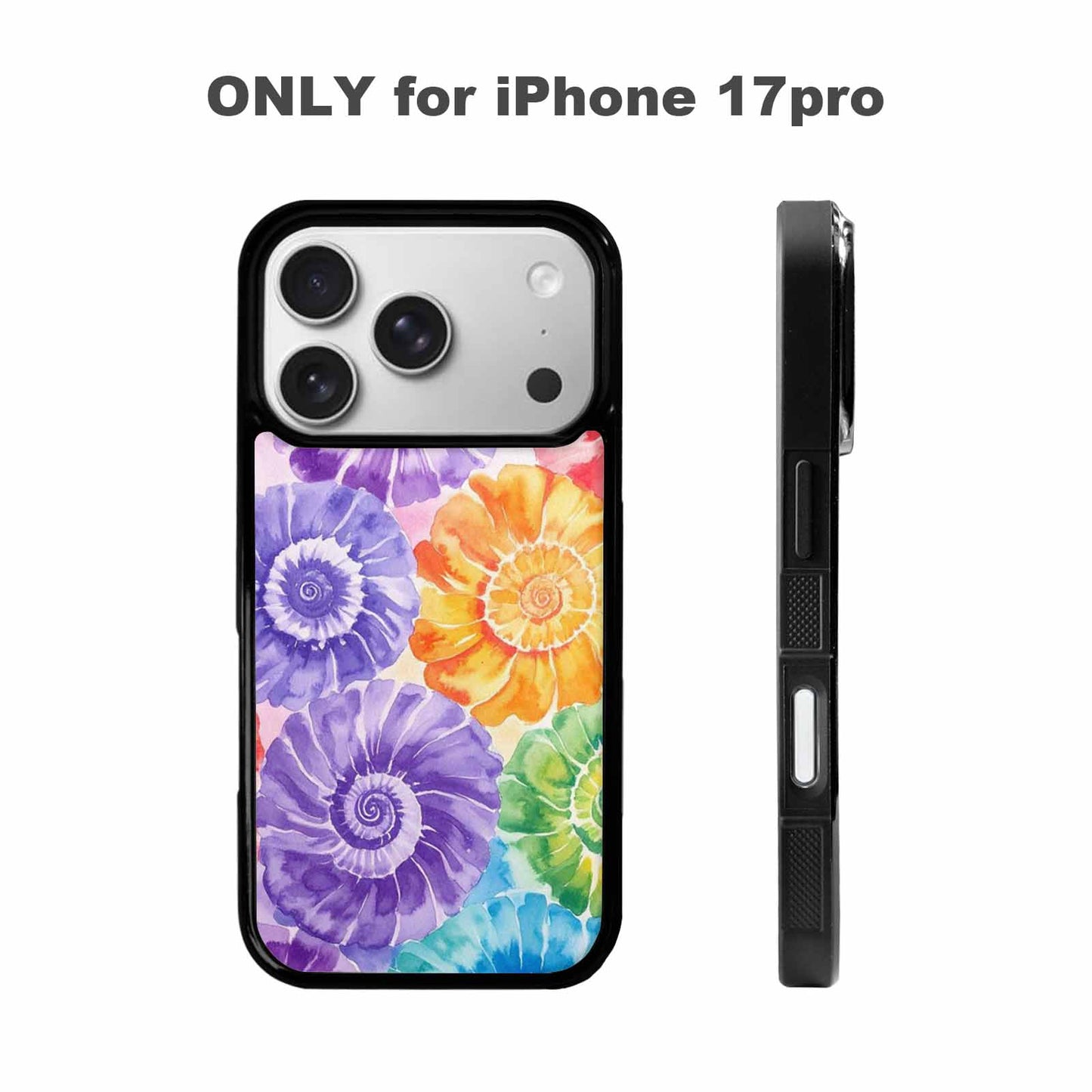 iPhone 17 Pro Case — Small Tie Dye Swirl Pattern Tie, Custom Made Phone Cover