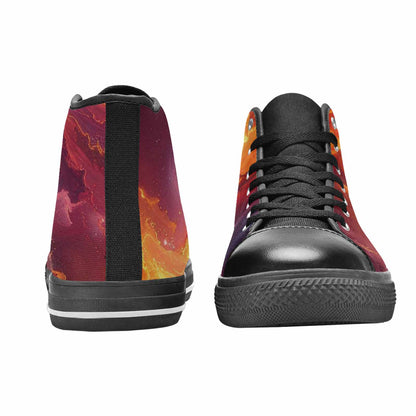 MEN'S Galaxy Art - High Top Canvas Surreal Custom Shoes