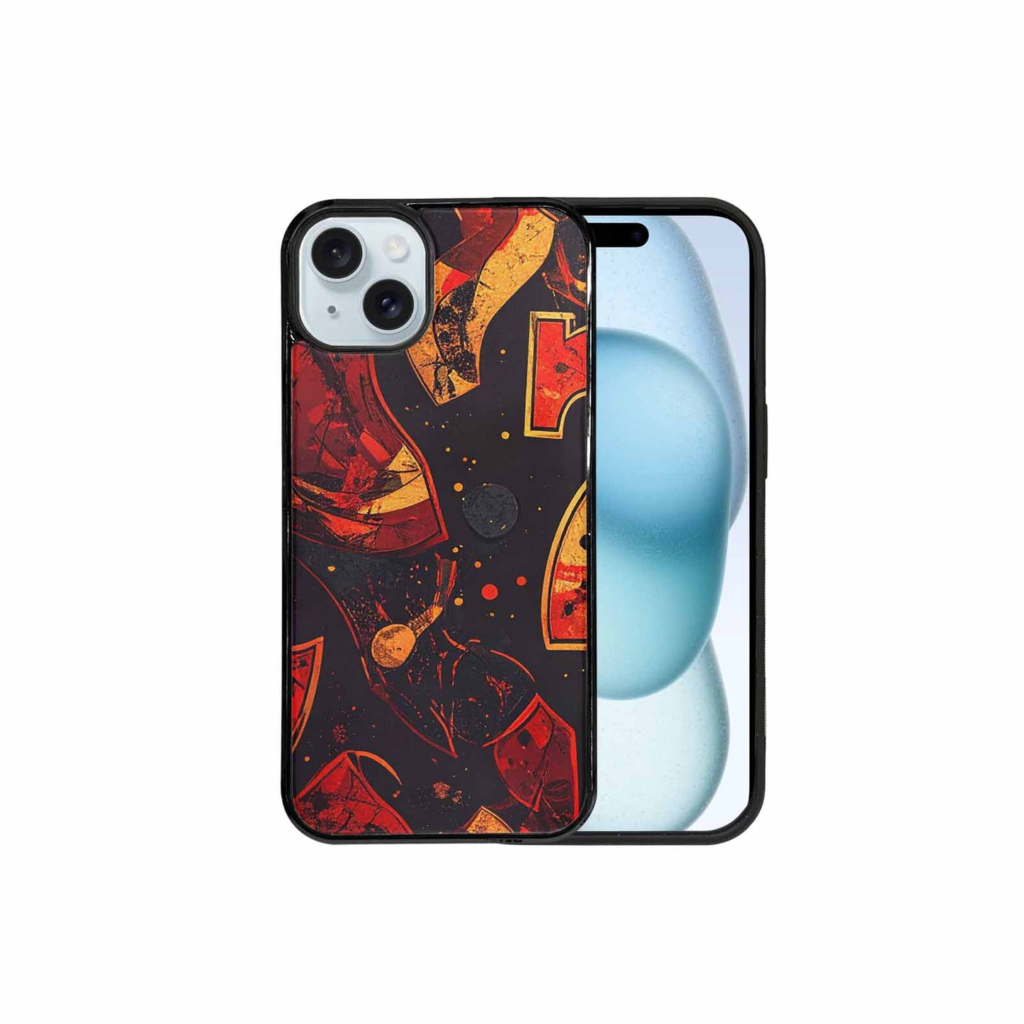 iPhone 15 Plus Case — Dice And Casino Pattern Seamless Repeat, Custom Printed Phone Case