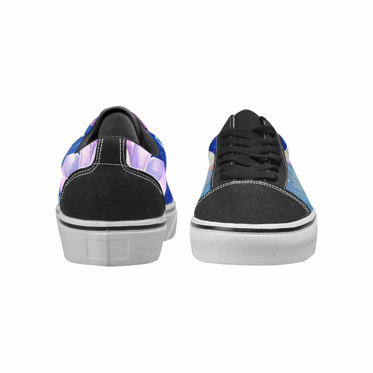 WOMEN'S Water Lilies Impressionist Canvas Lace-Up Vibrant Chaos Shoes