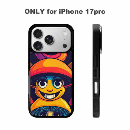 iPhone 17 Pro Case — Retro Mushroom Cartoon Art Pattern Retro, Custom Made Phone Cover