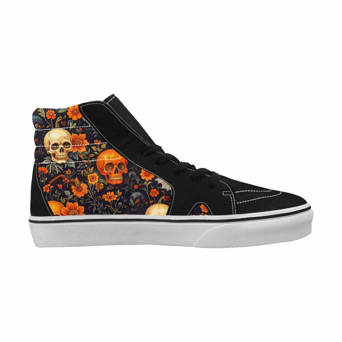WOMEN'S Skulls - Halloween High Top Canvas Dreamcore Custom Sneakers