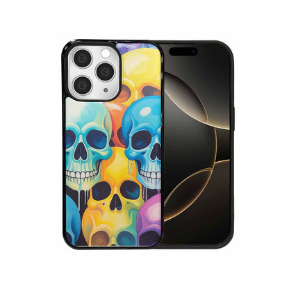 iPhone 15 Pro Max Case — Dripping Candy Skulls, Custom Print Case Cover