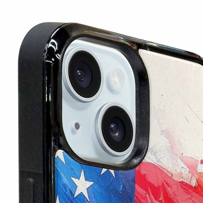 iPhone 15 Plus Case — Usa Flag Stars And Stripes Art, Custom Art Phone Cover