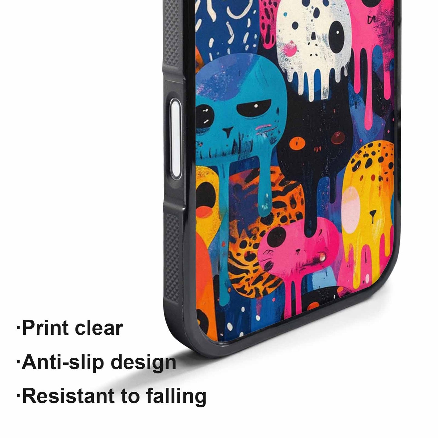 iPhone 17 Pro Case — Melting Aliens Pattern Hundreds Of Alien, Unique Phone Case Design