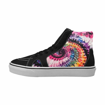 MEN'S Tie High Top Canvas Neon Fantasy Shoes