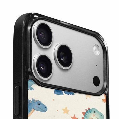 iPhone 17 Pro Case — Retro Dinosaurs Star Burst Galaxy Space, Custom Phone Case