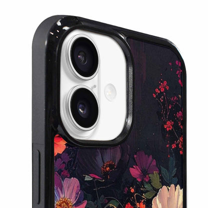 iPhone 17 Case — Shadowy Glitch Floral Pattern Floral, Customized Protective Case