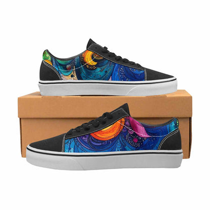 WOMEN'S Tie Lace-Up Canvas Grunge Custom Shoes