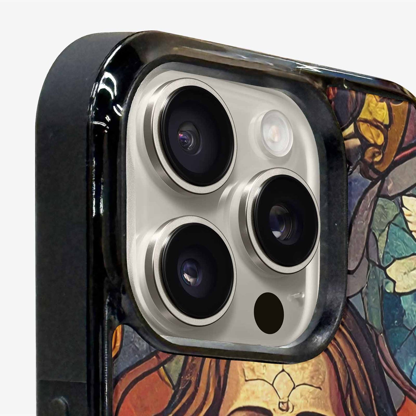 iPhone 16 Pro Case — Jesus Face Small Cross And Faith, Personalized Phone Case