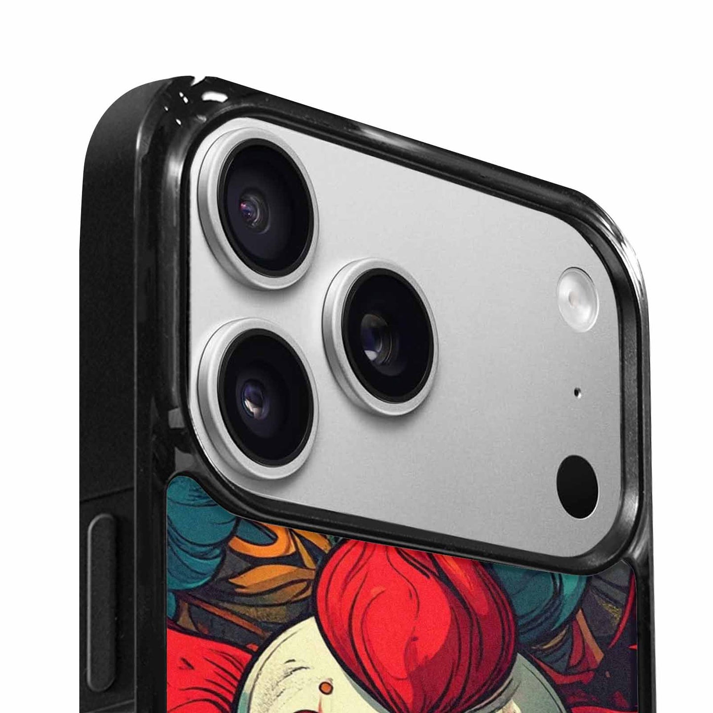 iPhone 17 Pro Max Case — Evil Circus Heads Faces Cartoon Cute, Custom Print Case Cover