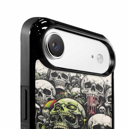 iPhone 17 Air Case — Black Green Ink Rainbow From Gothic, Custom Made Phone Cover