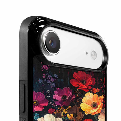 iPhone 17 Air Case — Shadowy Glitch Floral Pattern Hundreds Floral, Unique Phone Case Design