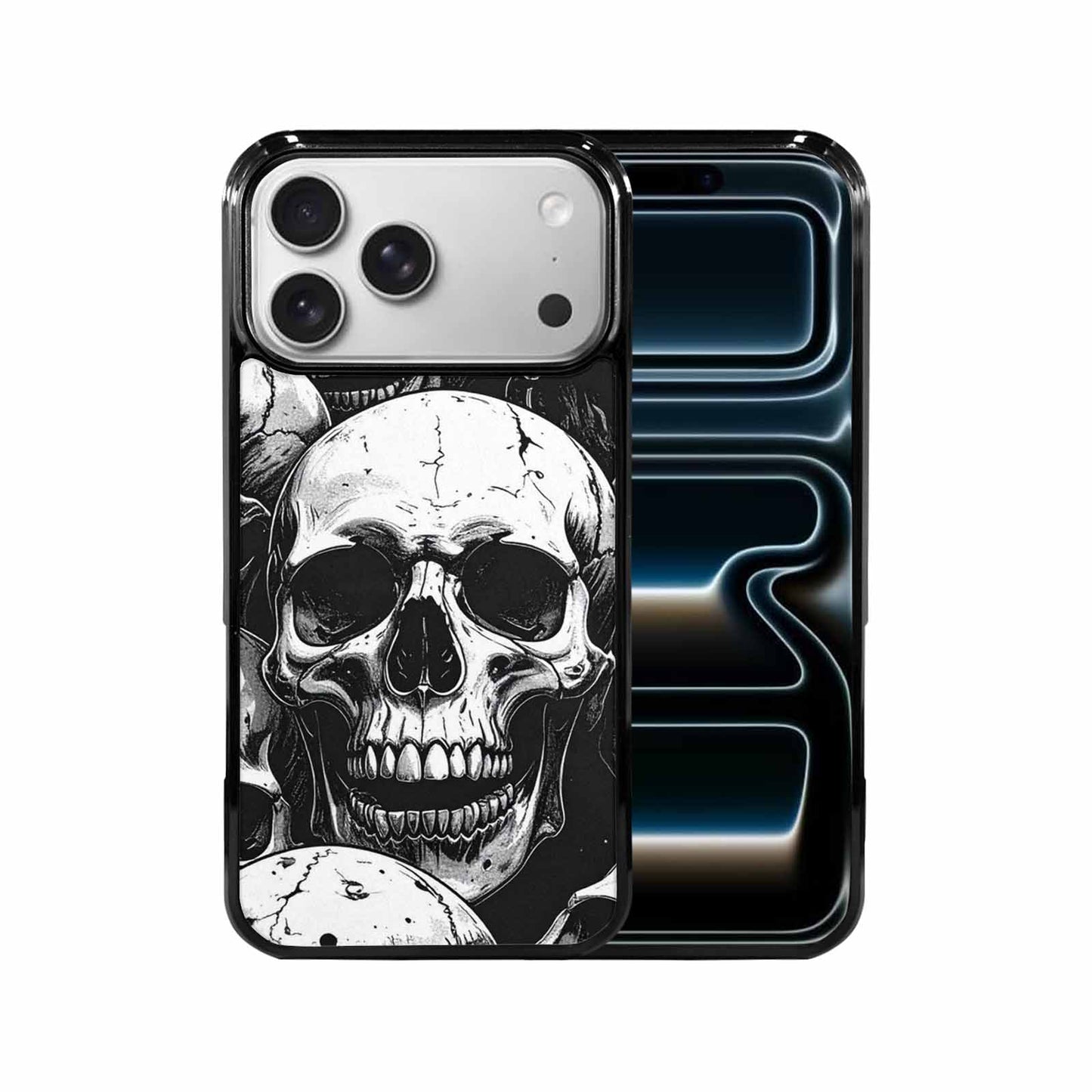 iPhone 17 Pro Max Case — Skull Dark Art Gothic Print Gothic, Custom Designed Case Cover