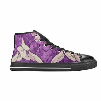 MEN'S Genderqueer Flag Color High Top Canvas Vibrant Chaos Custom Sneakers