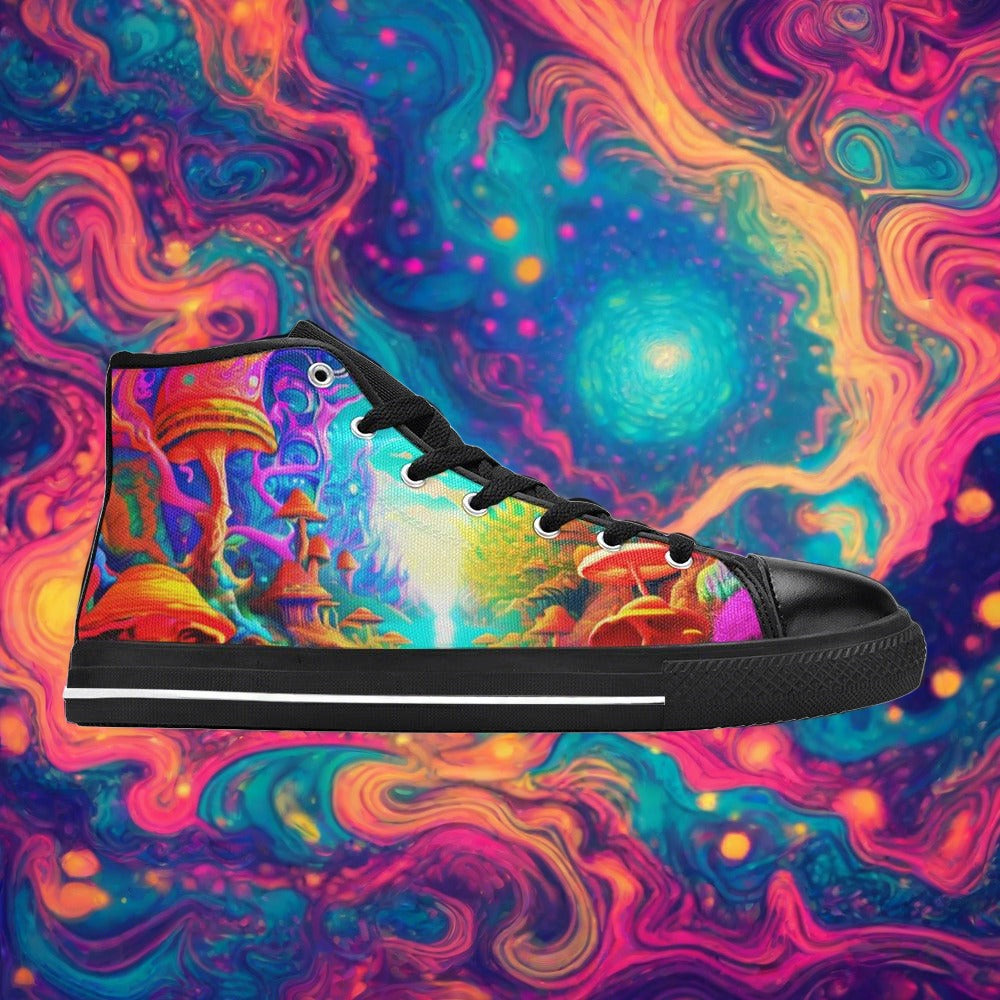 Wolf Pastel Soft Custom MEN Bold Art - Freaky Shoes | Custom Art Sneakers