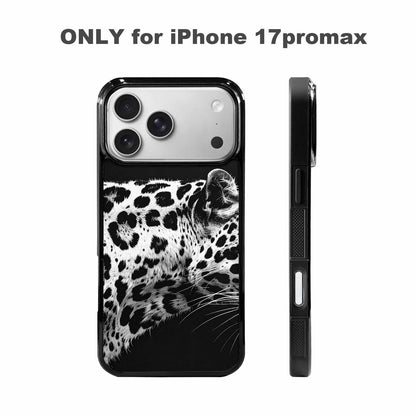 iPhone 17 Pro Max Case — Leopard Print Black And Animal Print, Custom Art Phone Cover