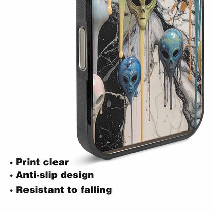 iPhone 15 Pro Max Case — Aliens Marblemelting Aliens Pa Eif, Personalized Phone Case