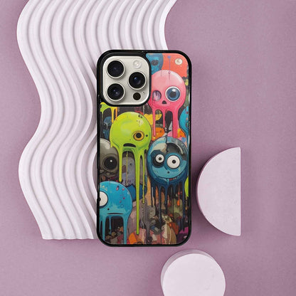 iPhone 16 Pro Max Case — Aliens Camomelting Aliens Patt Fgd, Customized Protective Case