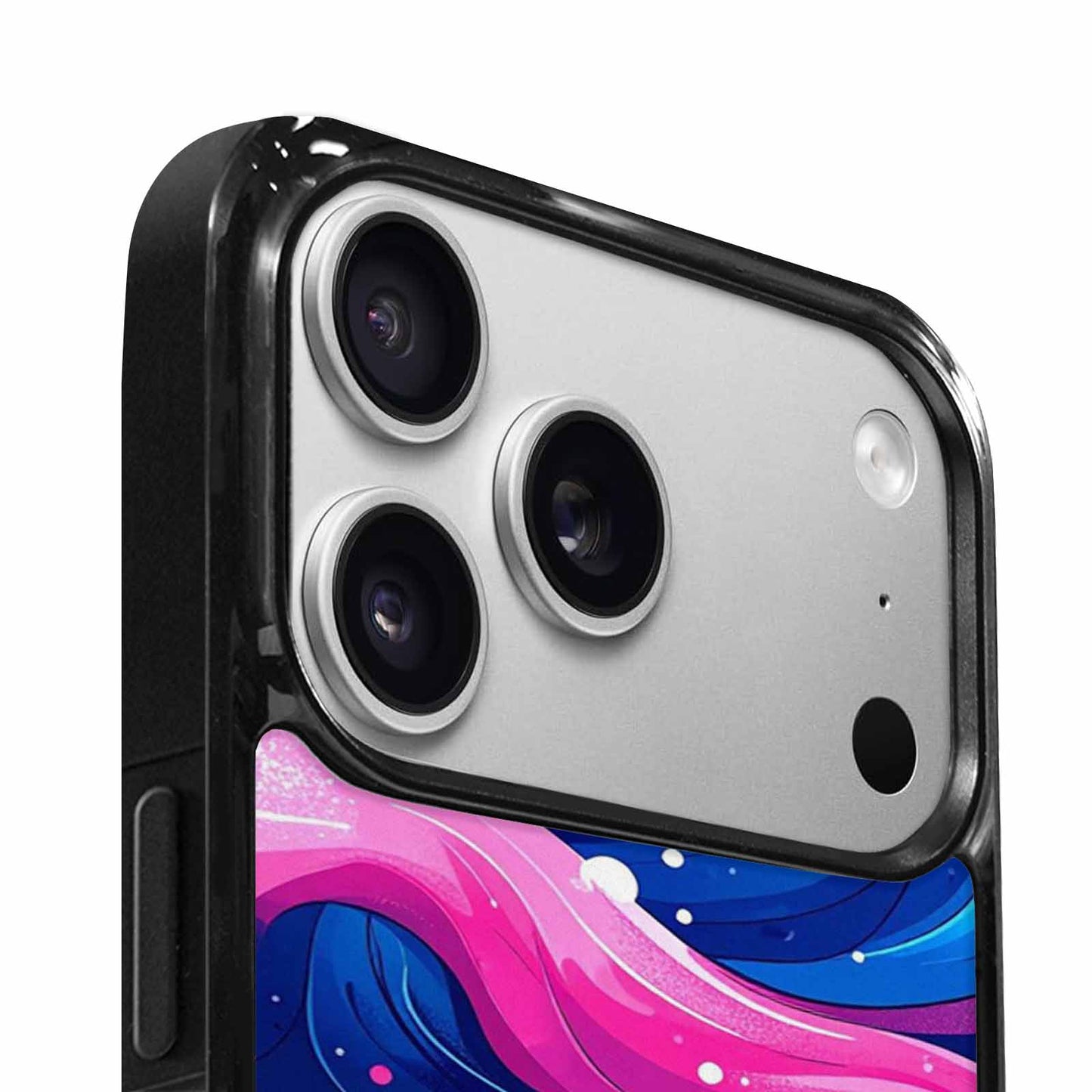 iPhone 17 Pro Case — Glossy Winter Wave Seamless Cartoon Cute, Custom Printed Phone Case