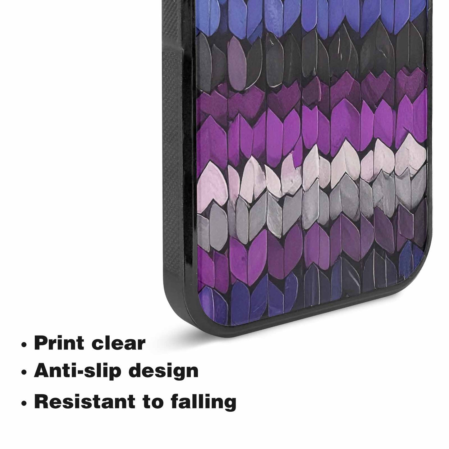 iPhone 15 Plus Case — Asexual Flag Color Theme Small Rainbow, Customized Protective Case