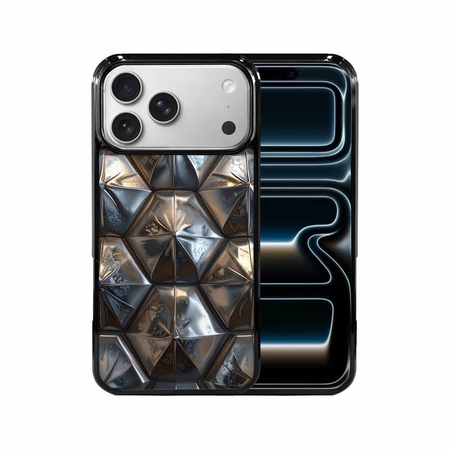 iPhone 17 Pro Max Case — Metallic Back To Original Art, Custom Print Case Cover