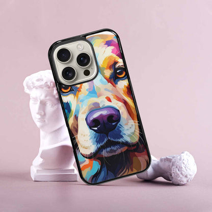 iPhone 16 Pro Case — Golden Retriever Watercolor Art Pattern, Custom Print Case Cover