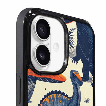 iPhone 17 Case — Vintage Dinosaurs Mushroom Retro Vintage, Custom Made Phone Cover