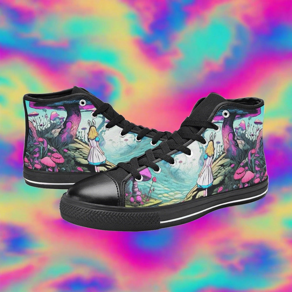 Dragon Orange Black Wearable MEN Bold Art - Freaky Shoes | Custom Art Sneakers