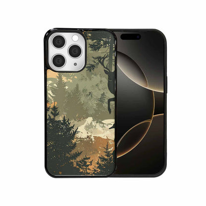 iPhone 15 Pro Max Case — Hunting Camouflage Pattern With Deer And, Original Design Phone Case