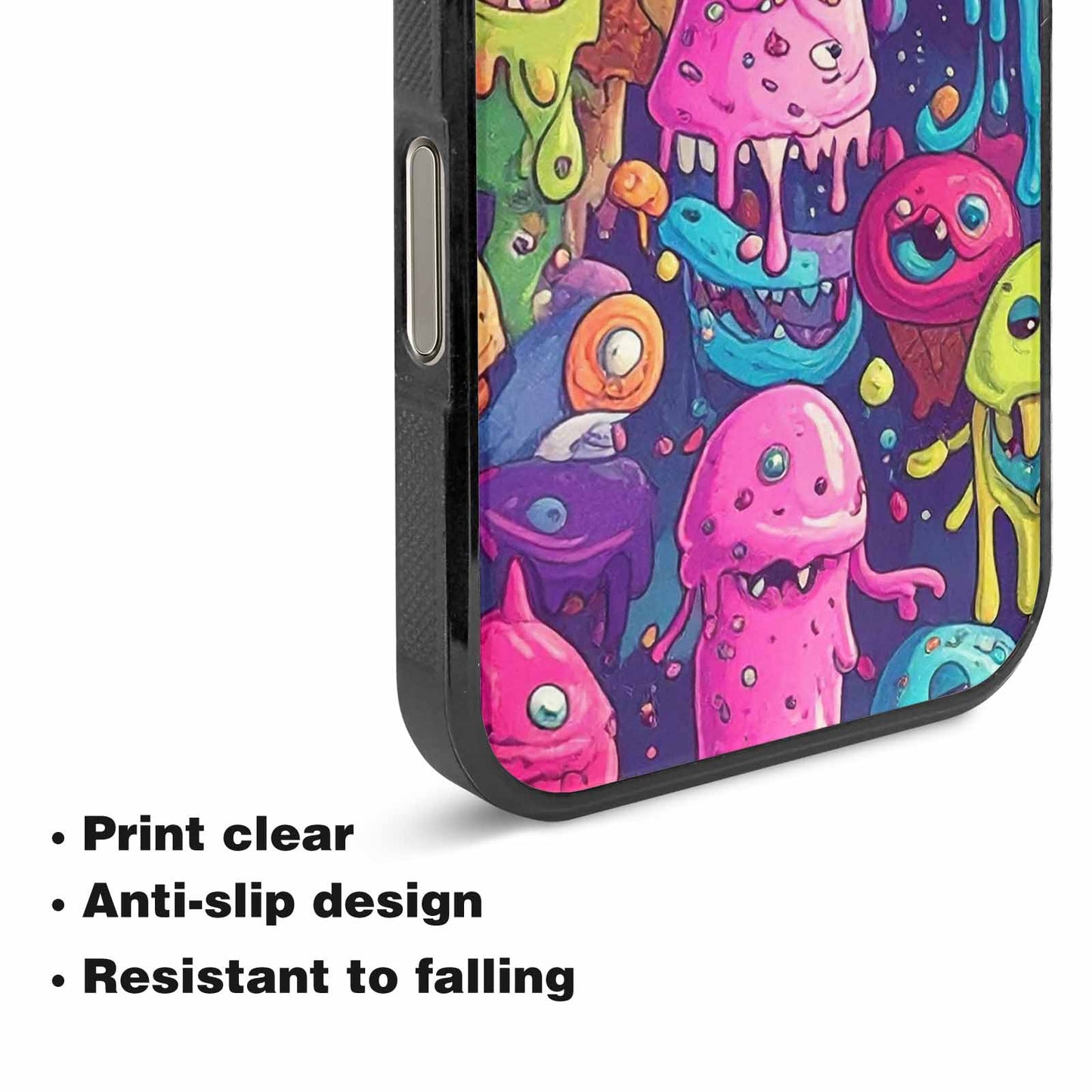 iPhone 16 Pro Max Case — Melting Ice Cream Monster Charac, Custom Designed Case Cover
