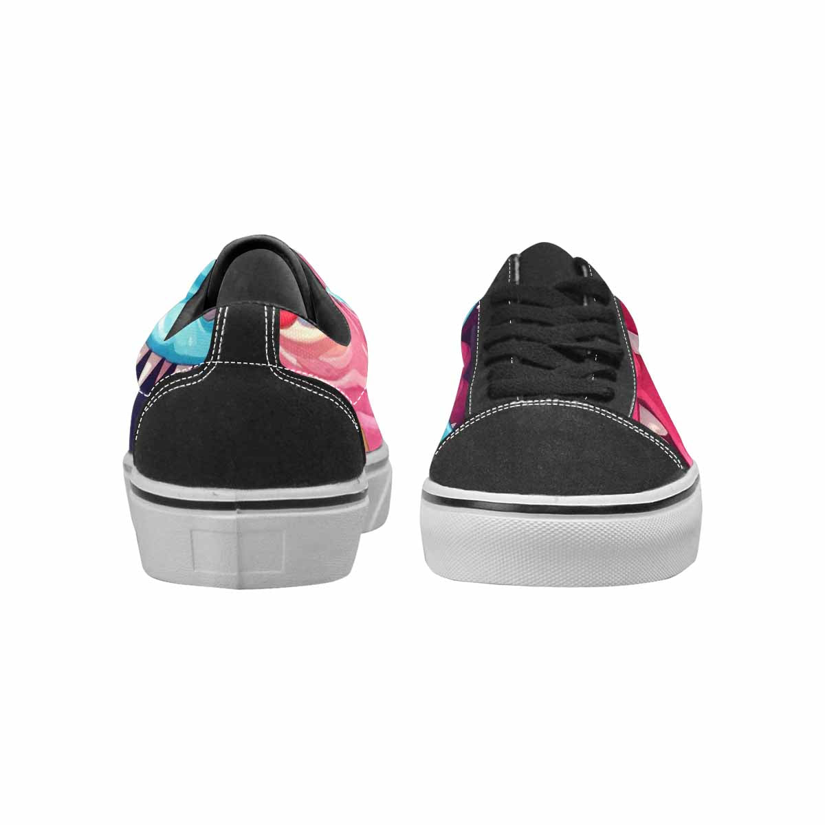 WOMEN'S Melting Icecream Monster Cherry Canvas Lace-Up Aesthetic Custom Sneakers