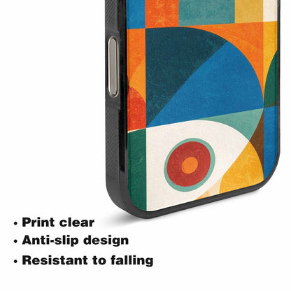 iPhone 16 Pro Case — 1990s Memphis Art Pattern, Custom Phone Case