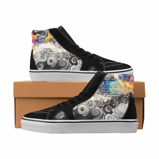 MEN'S Tie Dye High Top Canvas Custom Design Aesthetic Limited Edition Sneakers