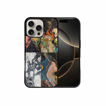iPhone 16 Pro Max Case — Aliens Marblealiens Pattern Onb, Custom Phone Case