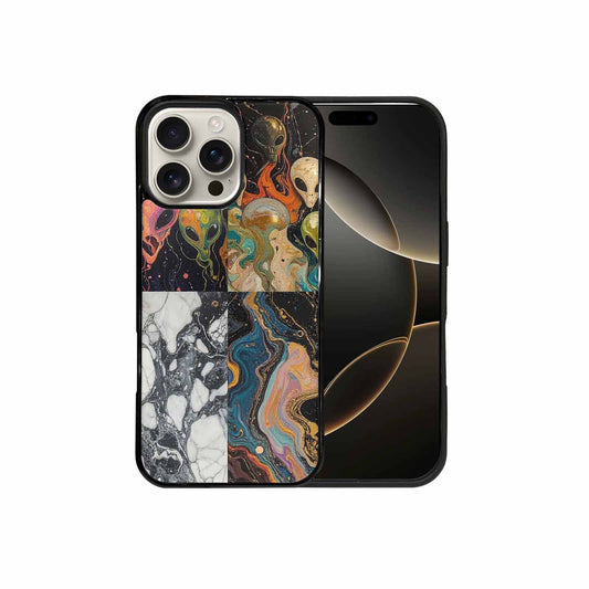 iPhone 16 Pro Max Case — Aliens Marblealiens Pattern Onb, Custom Phone Case