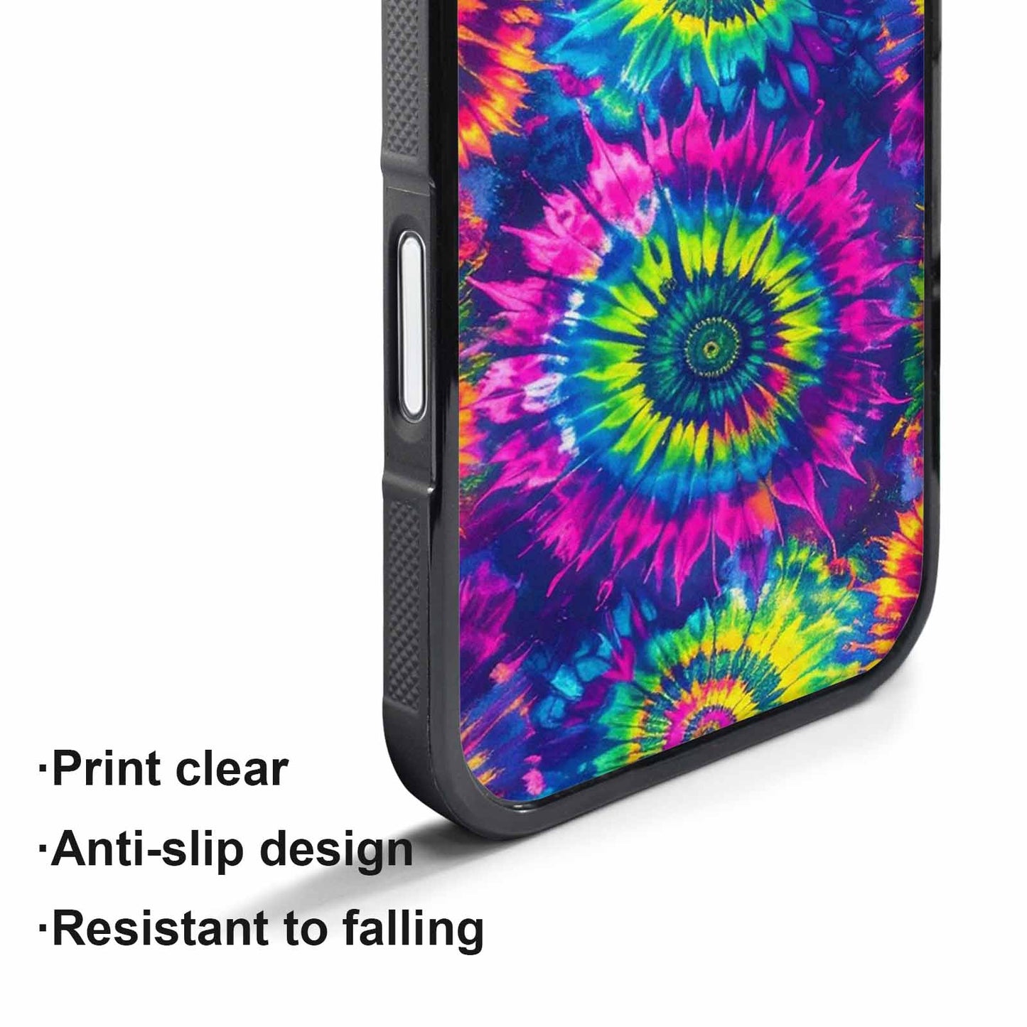 iPhone 17 Pro Case — Tie Dye Neon Acid Blended Tie, Personalized Phone Case