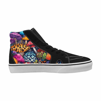 MEN'S Mushrooms High Top Canvas Cottagecore Custom Sneakers