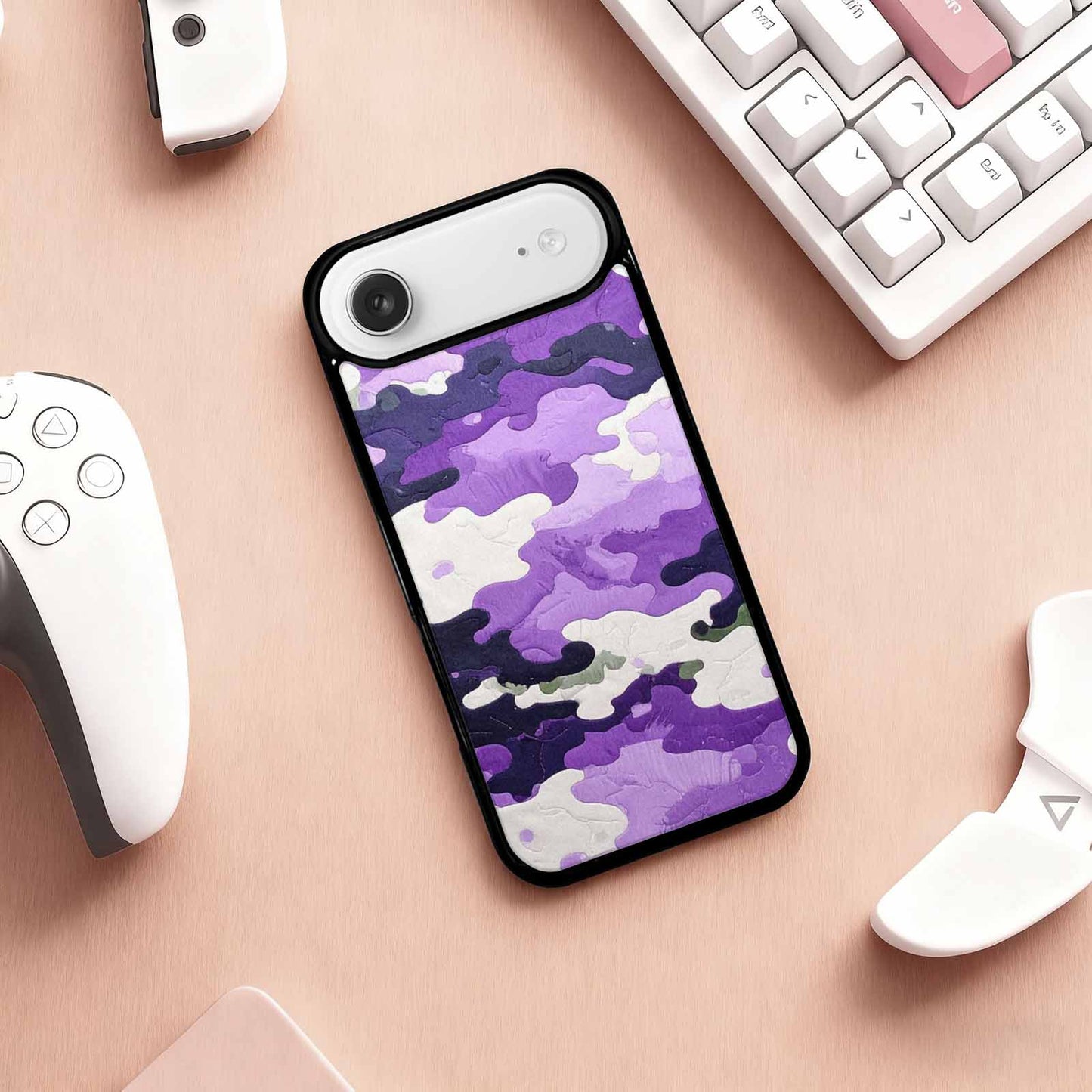 iPhone 17 Air Case — Vivid Camo Genderqueer Pride Camo, Personalized Phone Case