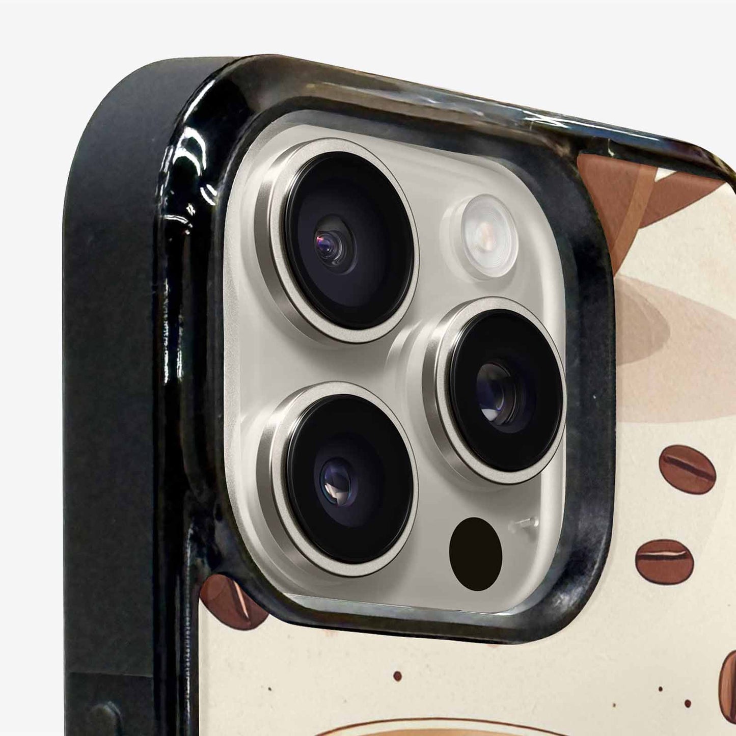 iPhone 16 Pro Case — Coffee Cup And Bean Pattern Seamless, Customized Protective Case